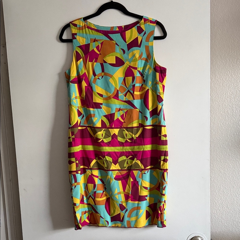 Nicole Miller Vibrant Abstract Mini Dress